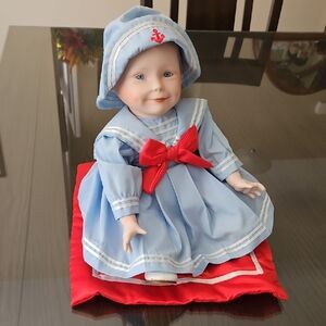 Blue and Red Sailor Doll